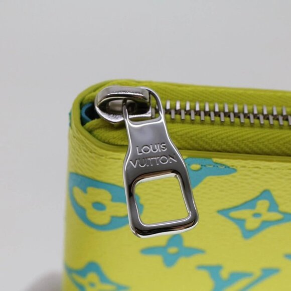 LOUIS VUITTON Playground Zippy Wallet Vertical Wallet Yellow M82005 Auth 48507SM - Picture 9 of 16